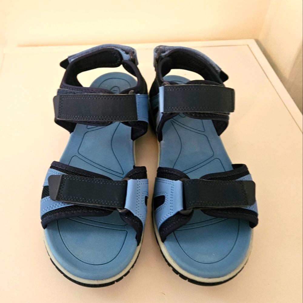 Lands End Womens All Weather Sandal Trail Hiking Comfort Shoes Deep Sea Navy US9 - Picture 2 of 9
